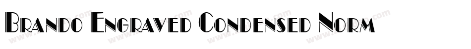 Brando Engraved Condensed Normal字体转换